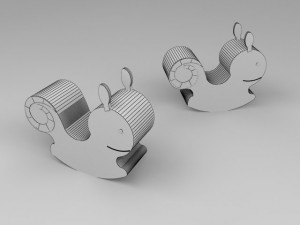 nursery furniture set 3D Model