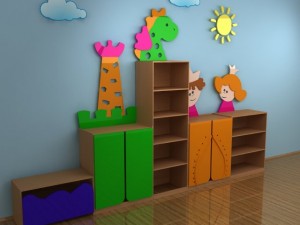 nursery furniture set 3D Model