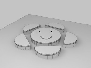 nursery furniture set 3D Model