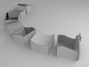 nursery furniture set 3D Model