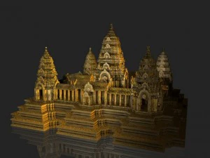 cambodia angkor wat 3D Model