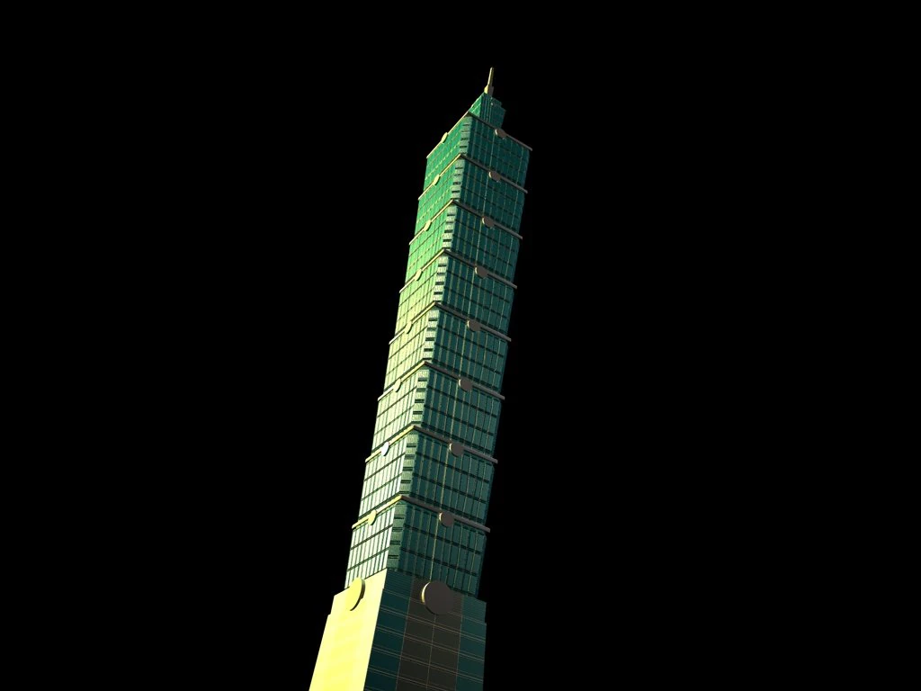 taiwan taipei 101 3D Model .c4d .max .obj .3ds .fbx .stl .blend 