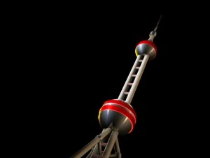 china shanghai oriental pearl tower 3D Model