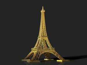 france paris eiffel tower 3D Model