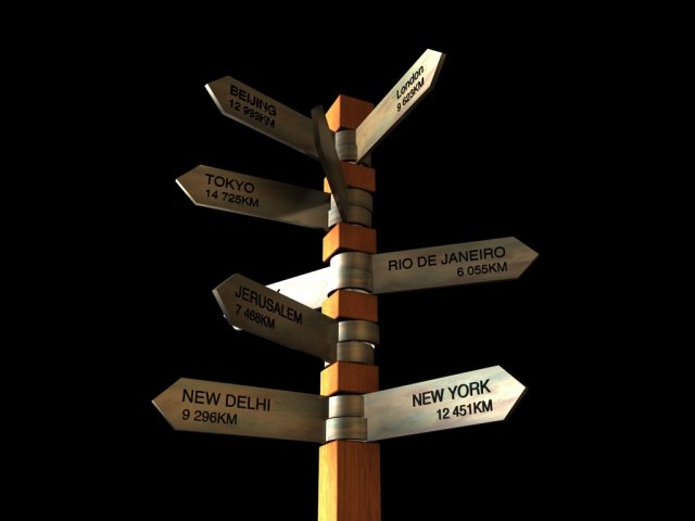 south africa cape of good hope post 3D मॉडल .c4d .max .obj .3ds .fbx .stl .blend 