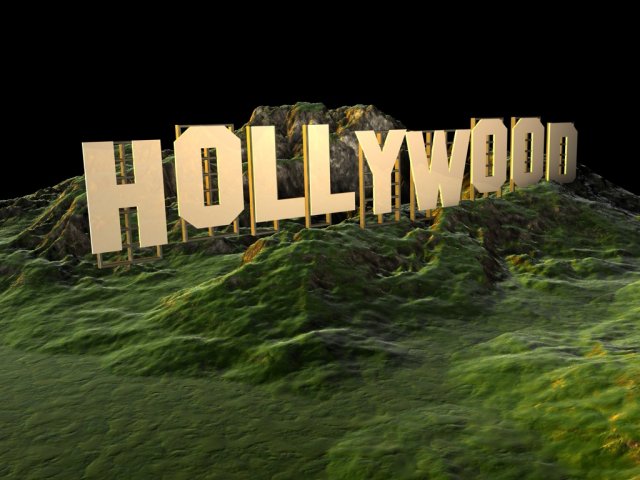 usa california hollywood sign 3D Model .c4d .max .obj .3ds .fbx .stl .blend 