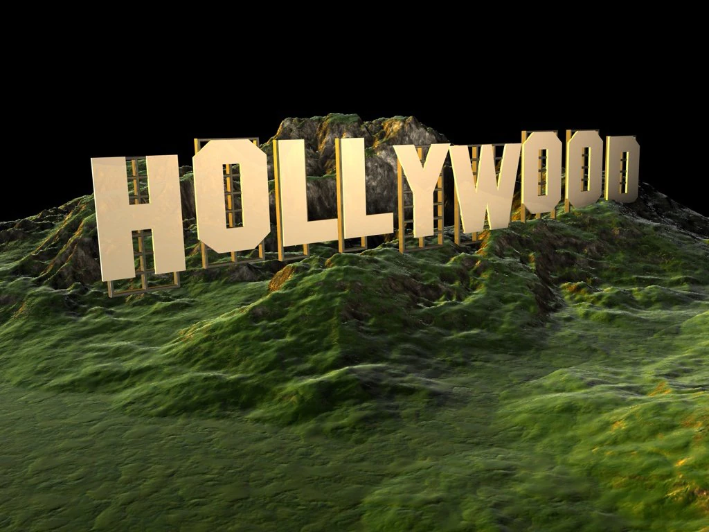 segno di hollywood californiano usa Modello 3D .c4d .max .obj .3ds .fbx .stl .blend 