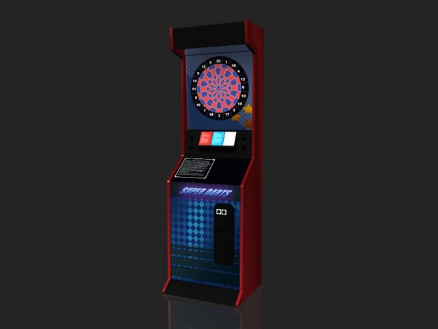 dart machine 3 3D Model .c4d .max .obj .3ds .fbx .stl .blend 