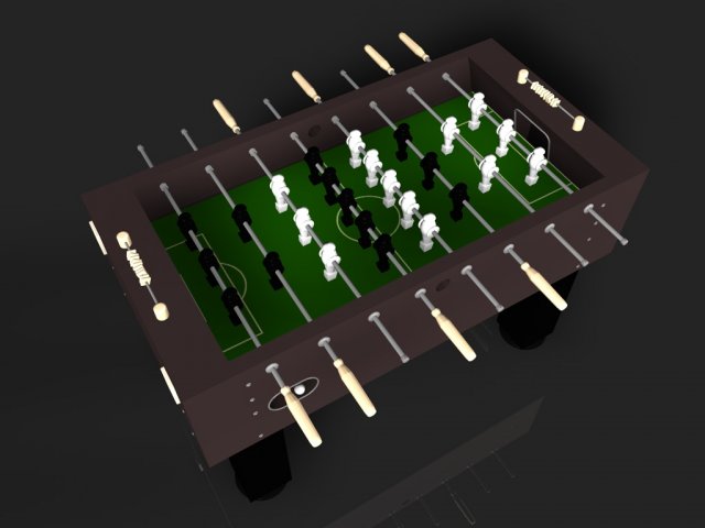 football table 1 3Dモデル .c4d .max .obj .3ds .fbx .stl .blend 