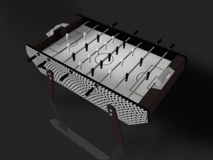 настільний футбол 3 3D Модель