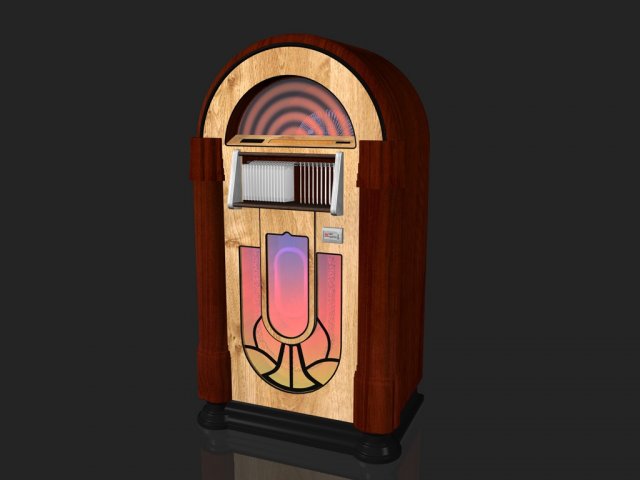 jukebox 1 3D Model .c4d .max .obj .3ds .fbx .stl .blend 
