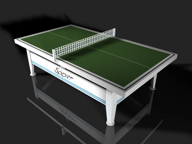 table tennis table 4 Modelo 3D .c4d .max .obj .3ds .fbx .stl .blend 