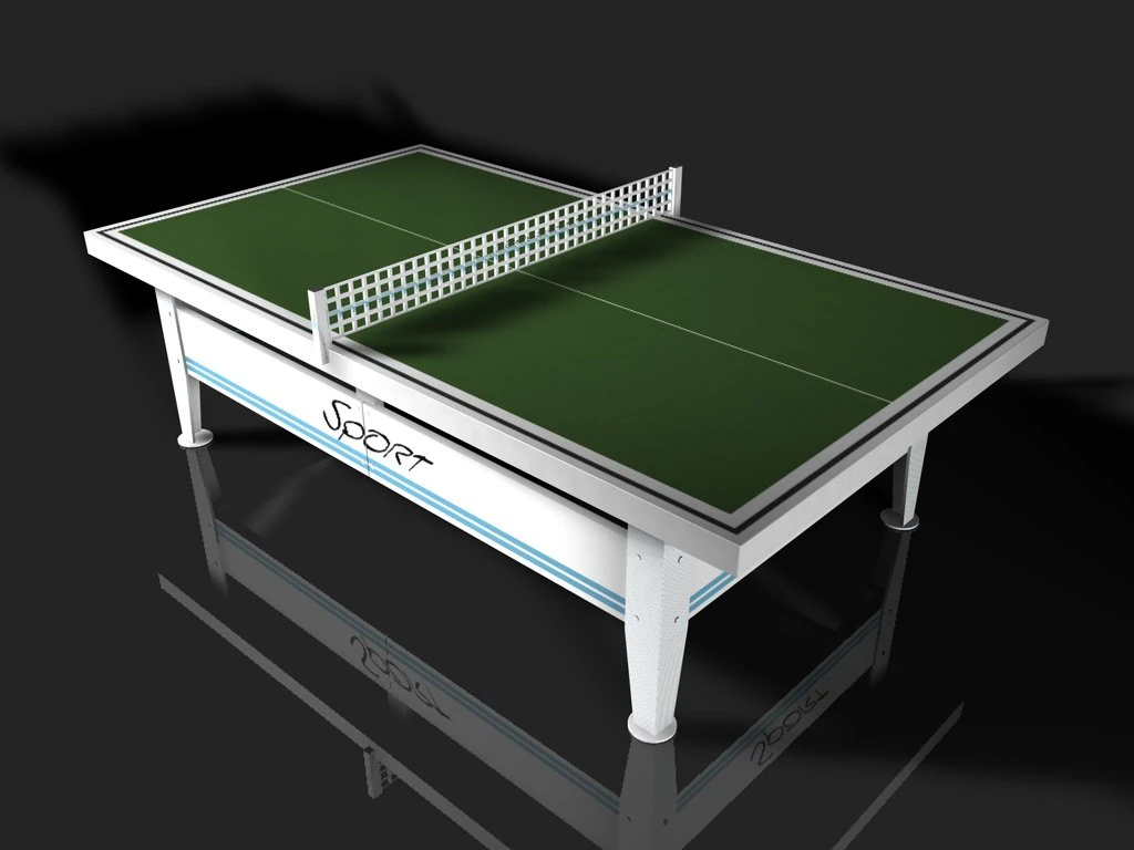 table tennis table 4 3D Model .c4d .max .obj .3ds .fbx .stl .blend 