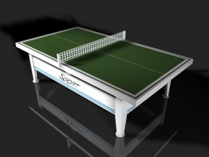 table tennis table 4 Model 3D