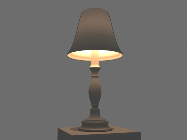 настольная лампа 3D Модель .c4d .max .obj .3ds .fbx .stl .blend 