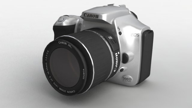 estrecho Gracias Asser canon eos 300d 3D Model in Photo 3DExport