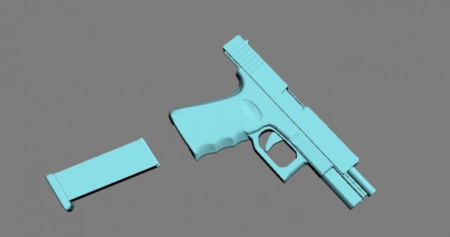 glock18 3D Model .c4d .max .obj .3ds .fbx .stl .blend 