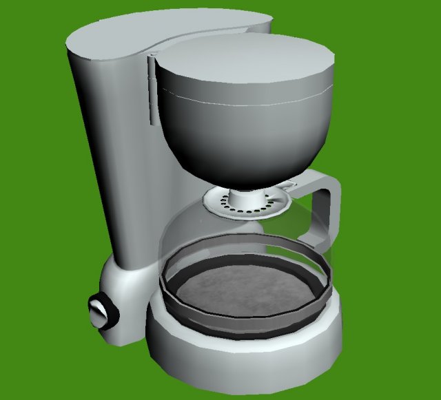 coffemaker 3D मॉडल .c4d .max .obj .3ds .fbx .stl .blend 