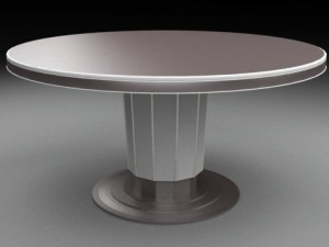 sutton round dining table Modello 3D