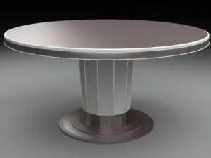 萨顿圆形餐桌 3D 模型