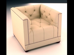 paris club chair Modello 3D