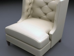 moderne wing chair Modello 3D