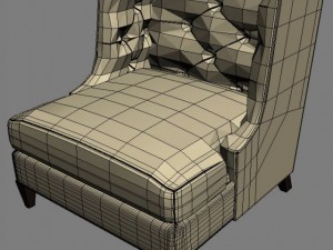moderne wing chair Modelo 3D
