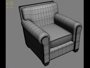 cinema club chair Modello 3D