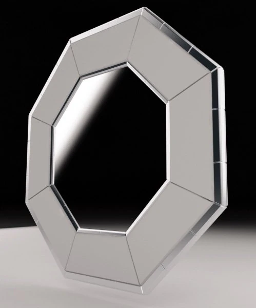 jewel octagon mirror 3D Model .c4d .max .obj .3ds .fbx .stl .blend 