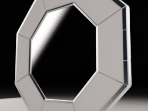 jewel octagon mirror Modello 3D