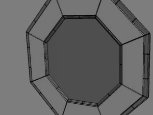 jewel octagon mirror 3D Model