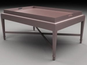 tray coffee table Modello 3D