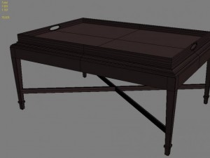 tray coffee table Modèle 3D