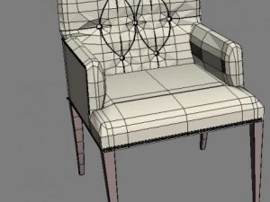 st germain arm chair 3D Model