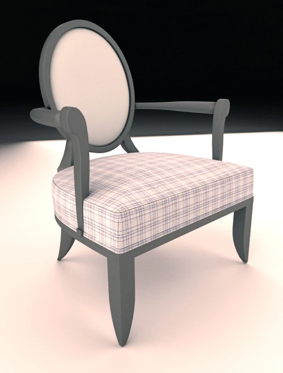 oval xback chair 3D Model .c4d .max .obj .3ds .fbx .stl .blend 