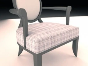 oval xback chair 3D Model