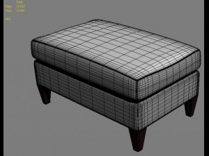 moderne ottoman 3D Model