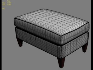 moderne ottoman 3D Model