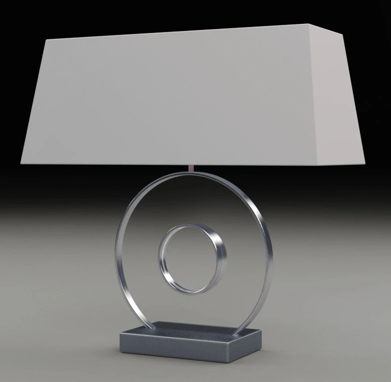 discus table lamp 3D Model .c4d .max .obj .3ds .fbx .stl .blend 