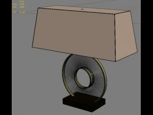 discus table lamp 3D Model