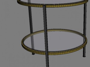 round end table Modello 3D