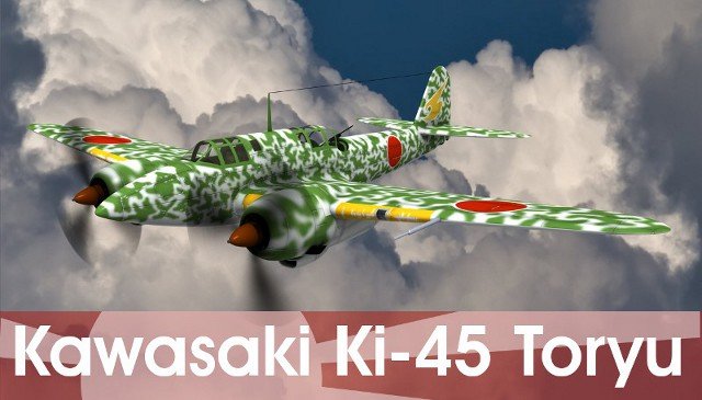 kawasaki ki45 toryu 3D मॉडल .c4d .max .obj .3ds .fbx .stl .blend 