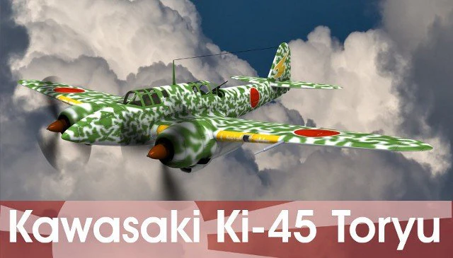 kawasaki ki45 toryu 3D Model .c4d .max .obj .3ds .fbx .stl .blend