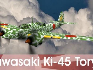 kawasaki ki45 toryu Modello 3D