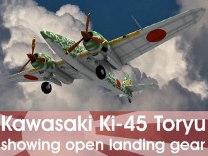 kawasaki ki45 toryu 3D Model