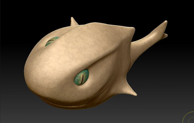 toon shark 3D Model .c4d .max .obj .3ds .fbx .stl .blend 