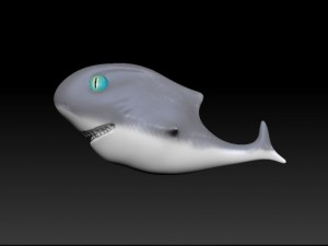 toon shark 3D Model