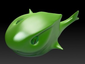 toon shark 3D Model
