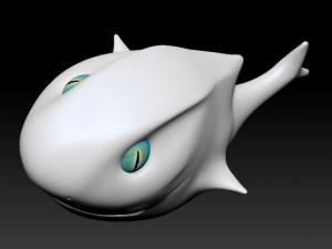 toon shark 3D Model