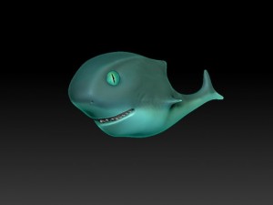 toon shark 3D Model
